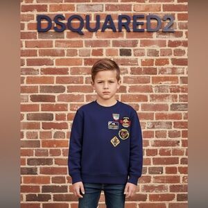 Authentic Dsquared D2KIDS signature designer  sweatshirt size 6 boys
